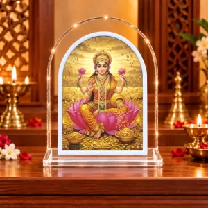 Goddess Lakshmi L Shape Acrylic Showpiece 3 X 3.5 Inch For Home, Office And Car (F177200) Goddess Lakshmi L Shape Acrylic Showpiece 3 X 3.5 Inch For Home, Office And Car (F177200)