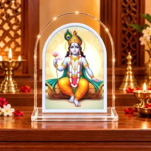 Lord Shree Krishna L Shape Acrylic Showpiece 3 X 3.5 Inch For Home, Office And Car (F177207) Lord Shree Krishna L Shape Acrylic Showpiece 3 X 3.5 Inch For Home, Office And Car (F177207)