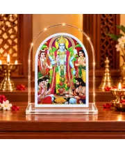 Lord Vishnu L Shape Acrylic Showpiece 3 X 3.5 Inch For Home, Office And Car (F177209)