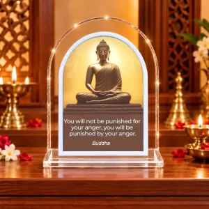 Buddha L Shape Acrylic Showpiece 3 X 3.5 Inch For Home, Office And Car (F177211) Buddha L Shape Acrylic Showpiece 3 X 3.5 Inch For Home, Office And Car (F177211)