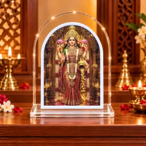 Goddess Lakshmi L Shape Acrylic Showpiece 3 X 3.5 Inch For Home, Office And Car (F177213) Goddess Lakshmi L Shape Acrylic Showpiece 3 X 3.5 Inch For Home, Office And Car (F177213)