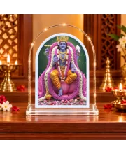 Lord Vishnu L Shape Acrylic Showpiece 3 X 3.5 Inch For Home, Office And Car (F177217)