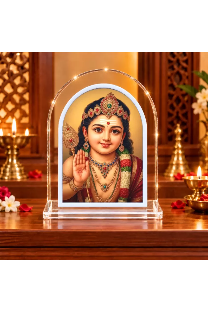 Lord L Shape Acrylic Showpiece 3 X 3.5 Inch For Home, Office And Car (F177219)