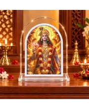 Lord Vishnu L Shape Acrylic Showpiece 3 X 3.5 Inch For Home, Office And Car (F177229)
