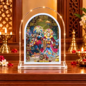 Radha Krishna L Shape Acrylic Showpiece 3 X 3.5 Inch For Home, Office And Car (F177230) Radha Krishna L Shape Acrylic Showpiece 3 X 3.5 Inch For Home, Office And Car (F177230)