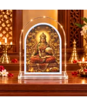 Annapurna Devi L Shape Acrylic Showpiece 3 X 3.5 Inch For Home, Office And Car (F177433)