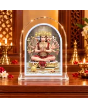 Panchmukhi Hanuman L Shape Acrylic Showpiece 3 X 3.5 Inch For Home, Office And Car (F177434)