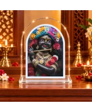 Lord Krishna L Shape Acrylic Showpiece 3 X 3.5 Inch For Home, Office And Car (F177435)