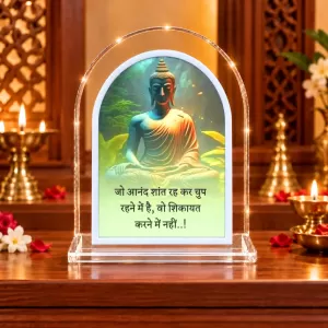 Buddha L Shape Acrylic Showpiece 3 X 3.5 Inch For Home, Office And Car (F177447) Buddha L Shape Acrylic Showpiece 3 X 3.5 Inch For Home, Office And Car (F177447)