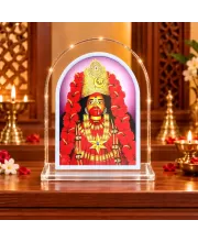 Kali Maa L Shape Acrylic Showpiece 3 X 3.5 Inch For Home, Office And Car (F177449)