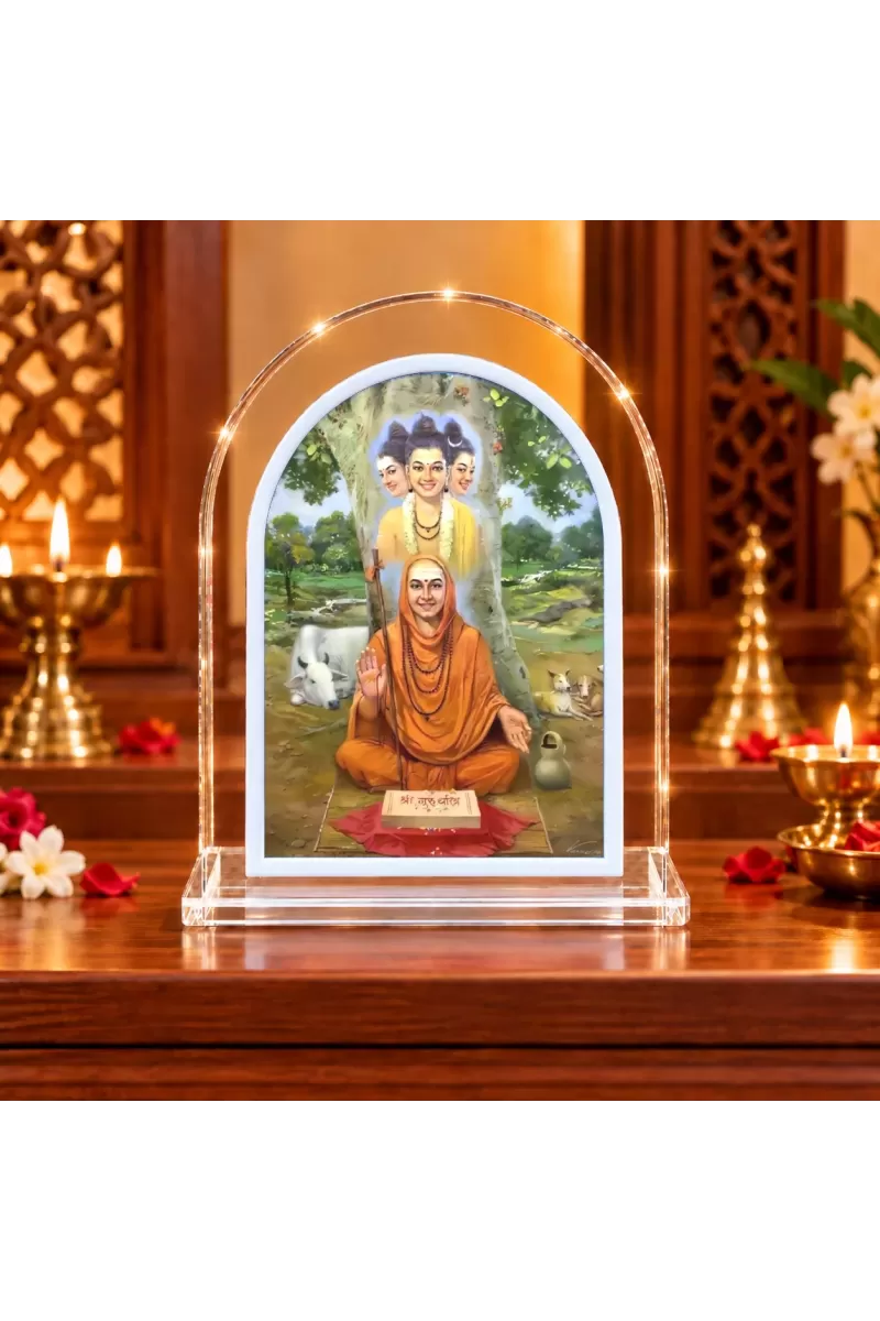 Duttaguru L Shape Acrylic Showpiece 3 X 3.5 Inch For Home, Office And Car (F177451)