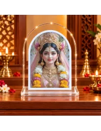 Radha Rani L Shape Acrylic Showpiece 3 X 3.5 Inch For Home, Office And Car (F177460)