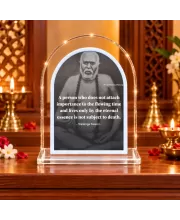 Trailanga Swami L Shape Acrylic Showpiece 3 X 3.5 Inch For Home, Office And Car (F177462)