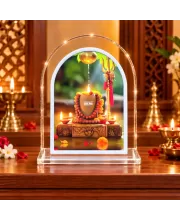 Shiva Lingam L Shape Acrylic Showpiece 3 X 3.5 Inch For Home, Office And Car (F177463)