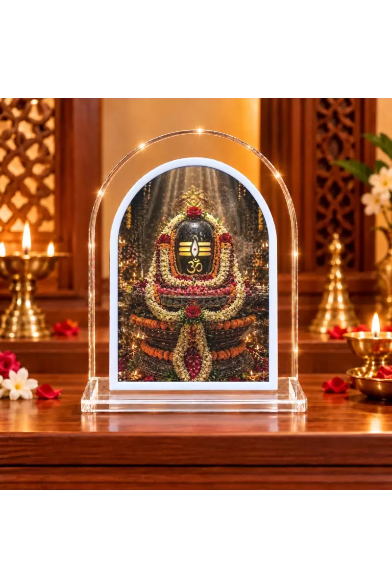 Shiva Lingam L Shape Acrylic Showpiece 3 X 3.5 Inch For Home, Office And Car (F177466)