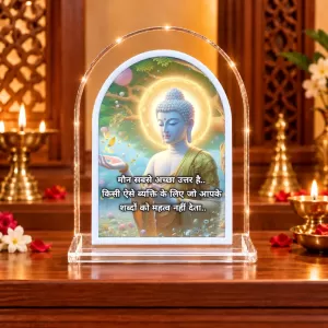 Buddha L Shape Acrylic Showpiece 3 X 3.5 Inch For Home, Office And Car (F177472) Buddha L Shape Acrylic Showpiece 3 X 3.5 Inch For Home, Office And Car (F177472)