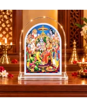 Lord Ram L Shape Acrylic Showpiece 3 X 3.5 Inch For Home, Office And Car (F177473)