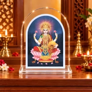 Goddess Lakshmi L Shape Acrylic Showpiece 3 X 3.5 Inch For Home, Office And Car (F177475) Goddess Lakshmi L Shape Acrylic Showpiece 3 X 3.5 Inch For Home, Office And Car (F177475)