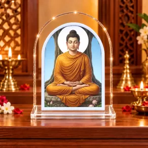 Buddha L Shape Acrylic Showpiece 3 X 3.5 Inch For Home, Office And Car (F177476) Buddha L Shape Acrylic Showpiece 3 X 3.5 Inch For Home, Office And Car (F177476)