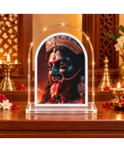 Goddess Kali L Shape Acrylic Showpiece 3 X 3.5 Inch For Home, Office And Car (F177481)
