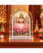 Goddess Lakshmi L Shape Acrylic Showpiece 3 X 3.5 Inch For Home, Office And Car (F177489)