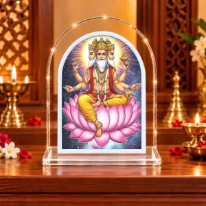 Lord Brahma L Shape Acrylic Showpiece 3 X 3.5 Inch For Home, Office And Car (F177493) Lord Brahma L Shape Acrylic Showpiece 3 X 3.5 Inch For Home, Office And Car (F177493)