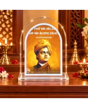 Swami Vivekananda L Shape Acrylic Showpiece 3 X 3.5 Inch For Home, Office And Car (F177494)