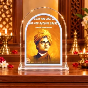 Swami Vivekananda L Shape Acrylic Showpiece 3 X 3.5 Inch For Home, Office And Car (F177494) Swami Vivekananda L Shape Acrylic Showpiece 3 X 3.5 Inch For Home, Office And Car (F177494)
