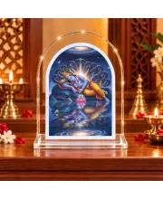 Lord Vish L Shape Acrylic Showpiece 3 X 3.5 Inch For Home, Office And Car (F177500)