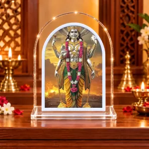 Shree Vishnu L Shape Acrylic Showpiece 3 X 3.5 Inch For Home, Office And Car (F177501) Shree Vishnu L Shape Acrylic Showpiece 3 X 3.5 Inch For Home, Office And Car (F177501)