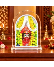 Maa Tara L Shape Acrylic Showpiece 3 X 3.5 Inch For Home, Office And Car (F177503)