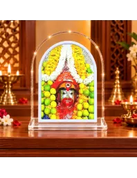 Maa Tara L Shape Acrylic Showpiece 3 X 3.5 Inch For Home, Office And Car (F177503)
