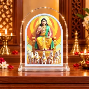 Surya Dev L Shape Acrylic Showpiece 3 X 3.5 Inch For Home, Office And Car (F177504) Surya Dev L Shape Acrylic Showpiece 3 X 3.5 Inch For Home, Office And Car (F177504)
