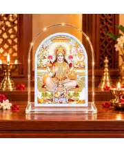 Maha Lakshmi L Shape Acrylic Showpiece 3 X 3.5 Inch For Home, Office And Car (F177511)