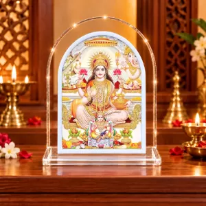 Maha Lakshmi L Shape Acrylic Showpiece 3 X 3.5 Inch For Home, Office And Car (F177511) Maha Lakshmi L Shape Acrylic Showpiece 3 X 3.5 Inch For Home, Office And Car (F177511)