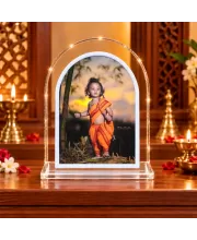 Baby Ram L Shape Acrylic Showpiece 3 X 3.5 Inch For Home, Office And Car (F177523)