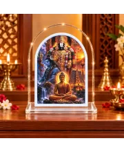 Baby Krishna L Shape Acrylic Showpiece 3 X 3.5 Inch For Home, Office And Car (F177524)