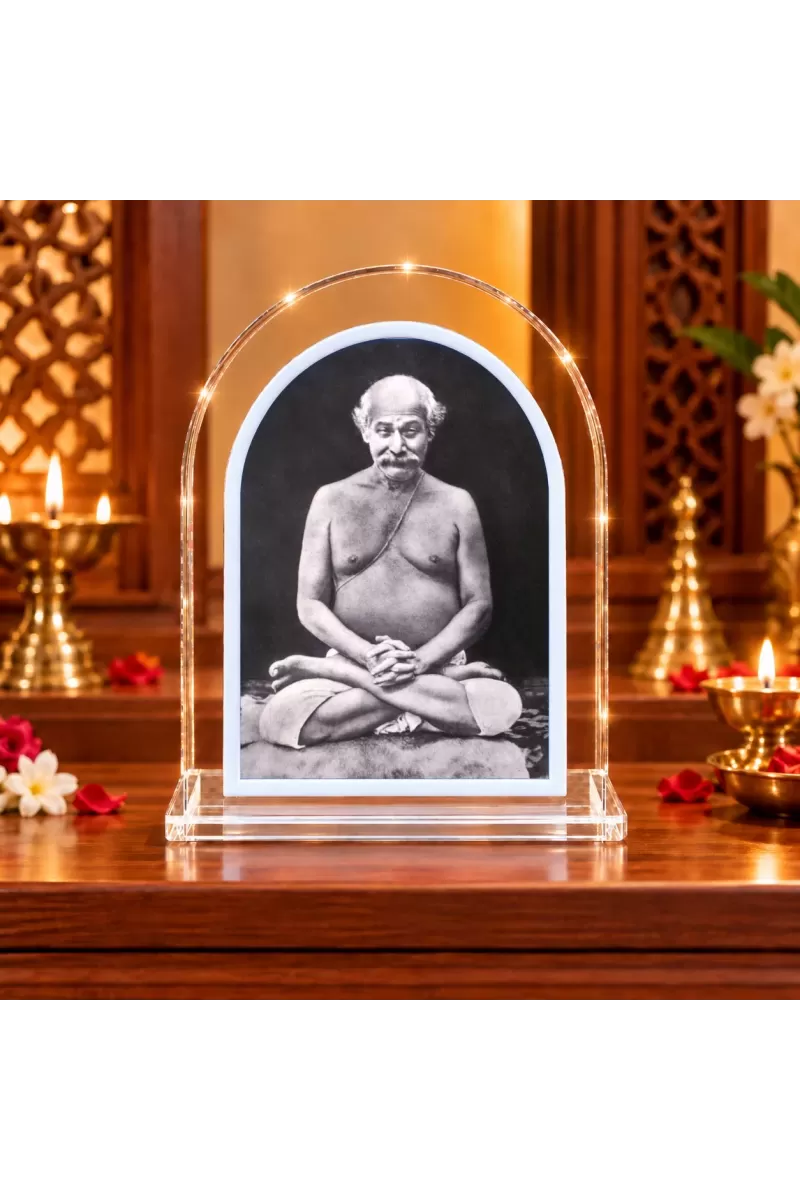 Lahari Mahashay L Shape Acrylic Showpiece 3 X 3.5 Inch For Home, Office And Car (F177539)