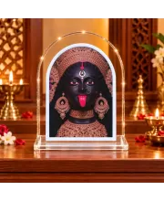 Kali Maa L Shape Acrylic Showpiece 3 X 3.5 Inch For Home, Office And Car (F177540)