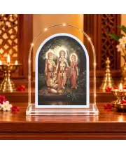 Lord Ram L Shape Acrylic Showpiece 3 X 3.5 Inch For Home, Office And Car (F177548)