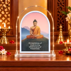 Buddha L Shape Acrylic Showpiece 3 X 3.5 Inch For Home, Office And Car (F177550) Buddha L Shape Acrylic Showpiece 3 X 3.5 Inch For Home, Office And Car (F177550)