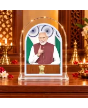 Narendra Modi L Shape Acrylic Showpiece 3 X 3.5 Inch For Home, Office And Car (F177552)