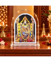 Lord Venkateswara L Shape Acrylic Showpiece 3 X 3.5 Inch For Home, Office And Car (F177555)
