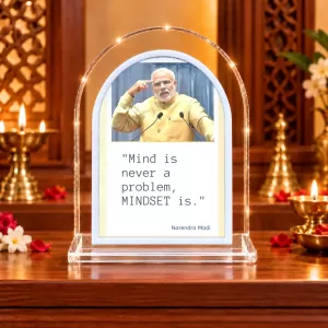 Narendra Modi L Shape Acrylic Showpiece 3 X 3.5 Inch For Home, Office And Car (F177556) Narendra Modi L Shape Acrylic Showpiece 3 X 3.5 Inch For Home, Office And Car (F177556)