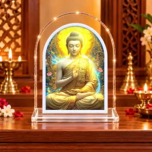 Buddha L Shape Acrylic Showpiece 3 X 3.5 Inch For Home, Office And Car (F177563) Buddha L Shape Acrylic Showpiece 3 X 3.5 Inch For Home, Office And Car (F177563)