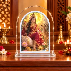 Goddess Mahalakshmi L Shape Acrylic Showpiece 3 X 3.5 Inch For Home, Office And Car (F177564) Goddess Mahalakshmi L Shape Acrylic Showpiece 3 X 3.5 Inch For Home, Office And Car (F177564)