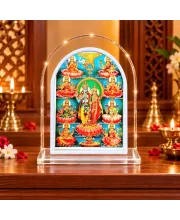 Astha Lakshmi L Shape Acrylic Showpiece 3 X 3.5 Inch For Home, Office And Car (F177574)