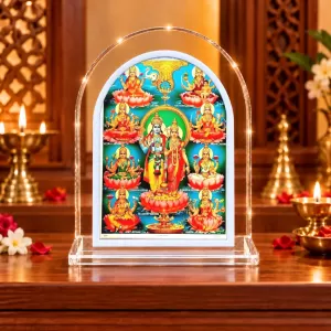 Astha Lakshmi L Shape Acrylic Showpiece 3 X 3.5 Inch For Home, Office And Car (F177574) Astha Lakshmi L Shape Acrylic Showpiece 3 X 3.5 Inch For Home, Office And Car (F177574)