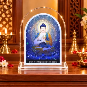 Buddha L Shape Acrylic Showpiece 3 X 3.5 Inch For Home, Office And Car (F177576) Buddha L Shape Acrylic Showpiece 3 X 3.5 Inch For Home, Office And Car (F177576)