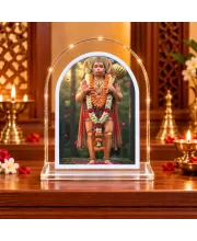 Hanuman L Shape Acrylic Showpiece 3 X 3.5 Inch For Home, Office And Car (F177579)